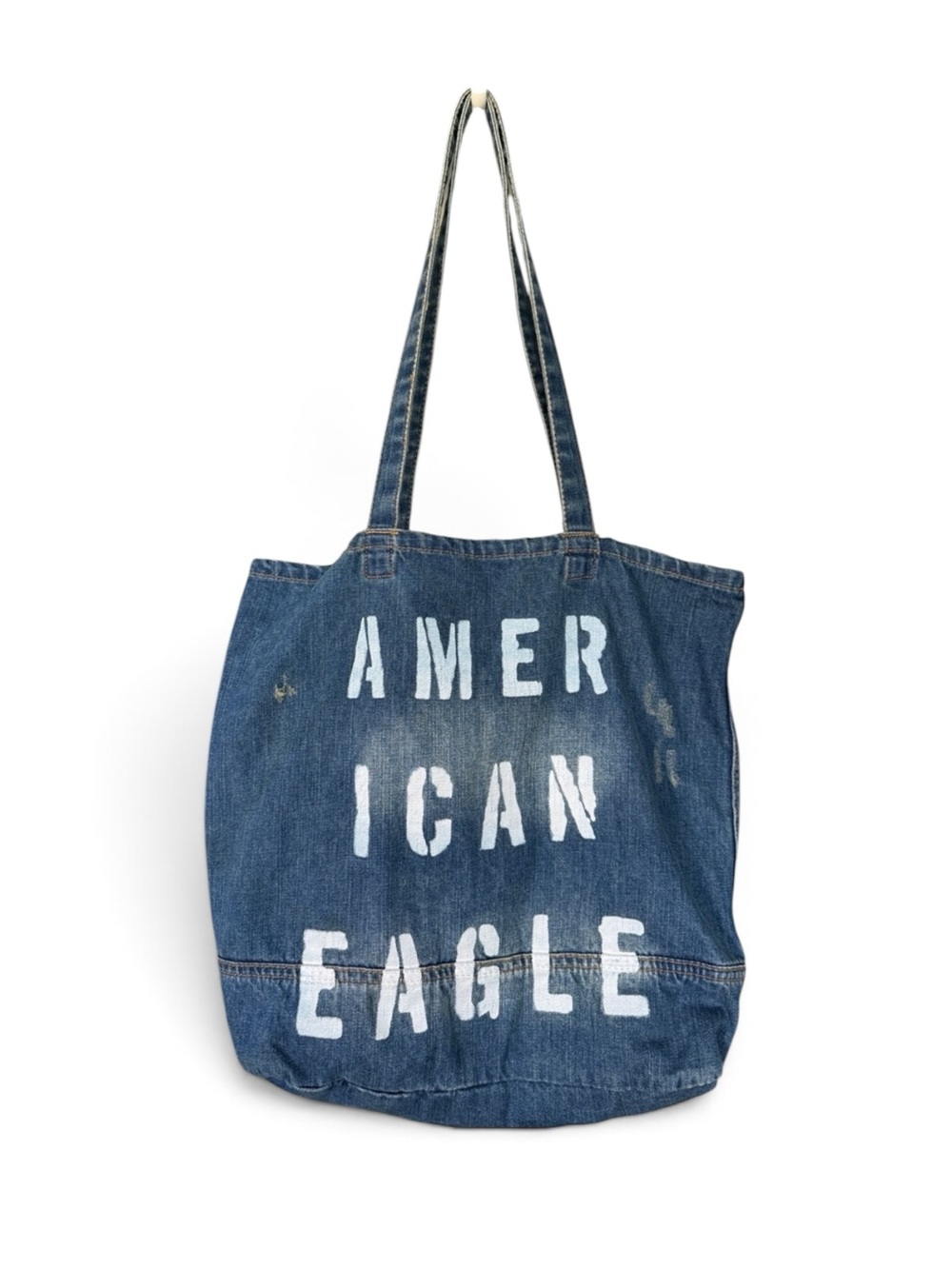 Y2K American Eagle Outfitters Denim Messenger Tote